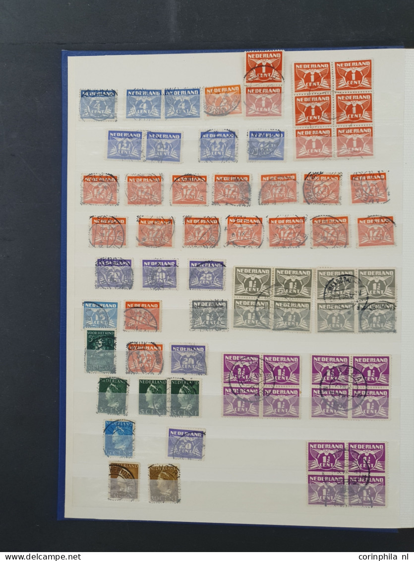 1852-2000ca. stempelmateriaal etc. in 6 insteekboeken in doosje