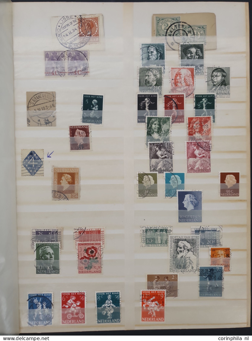 1852-2000ca. stempelmateriaal etc. in 6 insteekboeken in doosje