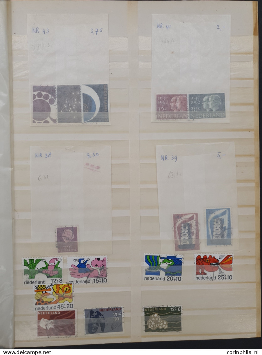 1852-2000ca. stempelmateriaal etc. in 6 insteekboeken in doosje