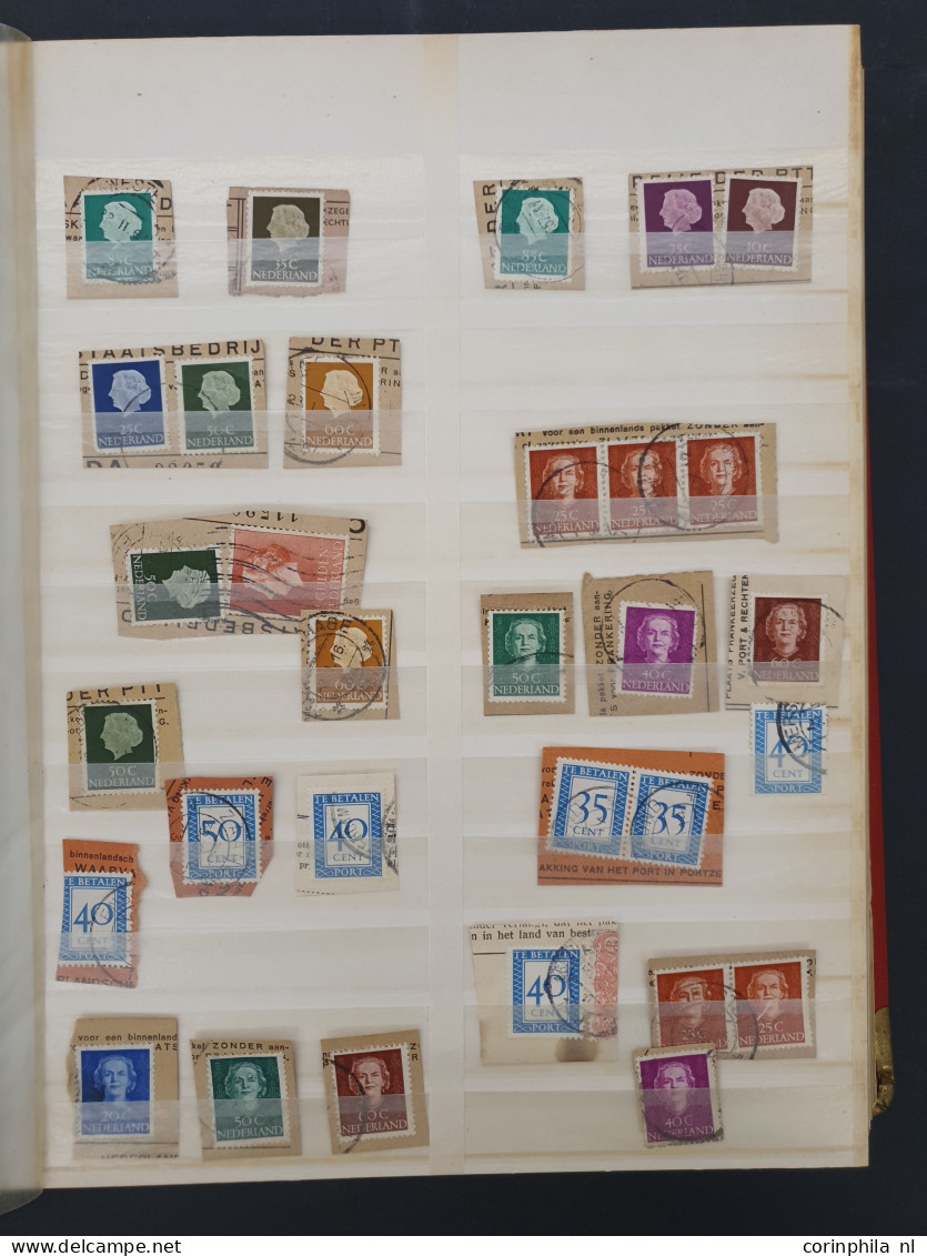 1852-2000ca. stempelmateriaal etc. in 6 insteekboeken in doosje