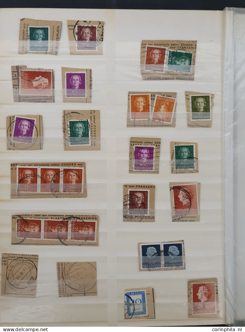1852-2000ca. stempelmateriaal etc. in 6 insteekboeken in doosje