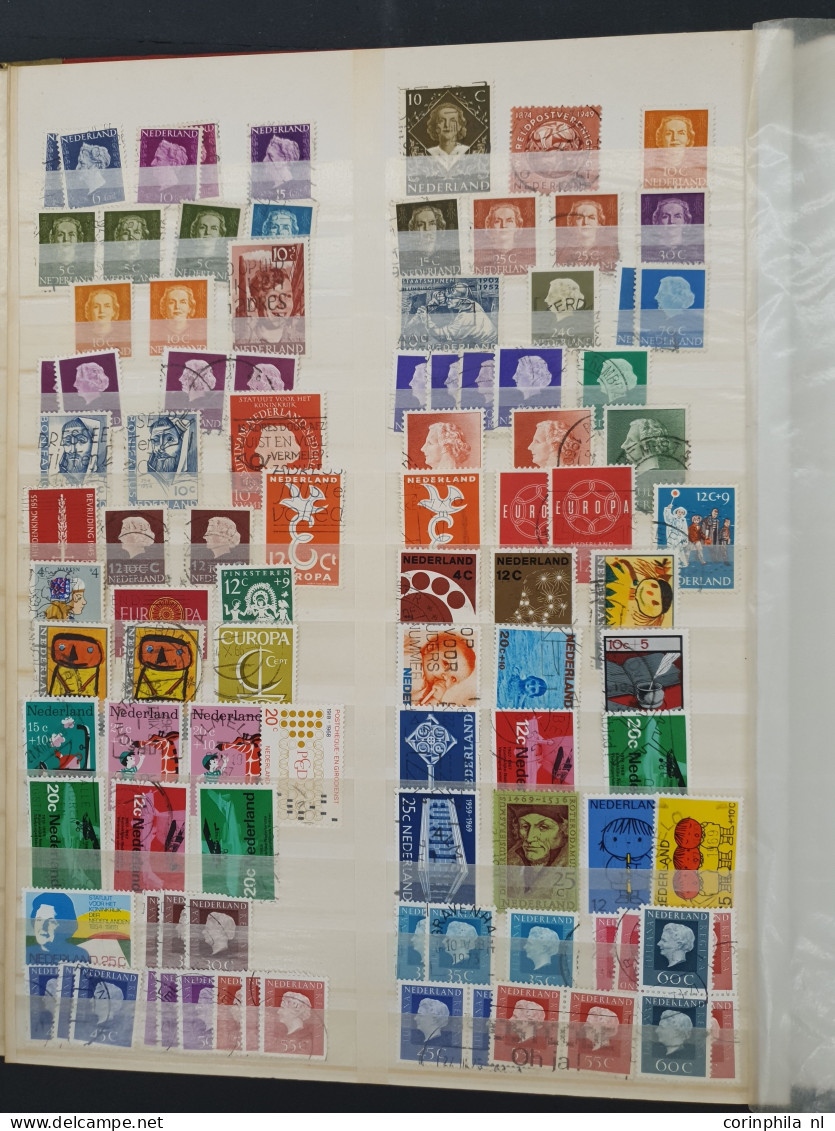 1852-2000ca. stempelmateriaal etc. in 6 insteekboeken in doosje
