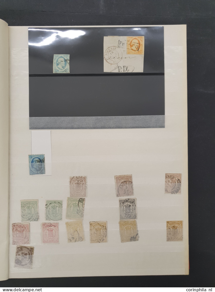 1852-2000ca. stempelmateriaal etc. in 6 insteekboeken in doosje