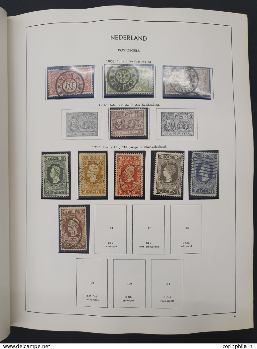 1900-2000ca. W.b. Collecties Nederland En Suriname, Veldeeltjes Juliana Regina T/m 10 Gulden Iets Buitenland Etc. In 5 A - Colecciones Completas