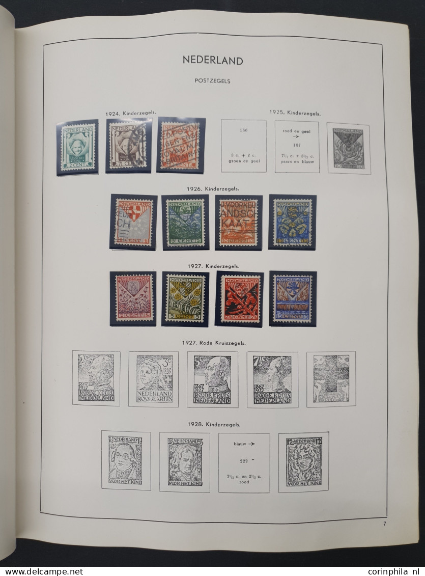 1900-2000ca. w.b. collecties Nederland en Suriname, veldeeltjes Juliana Regina t/m 10 gulden iets buitenland etc. in 5 a