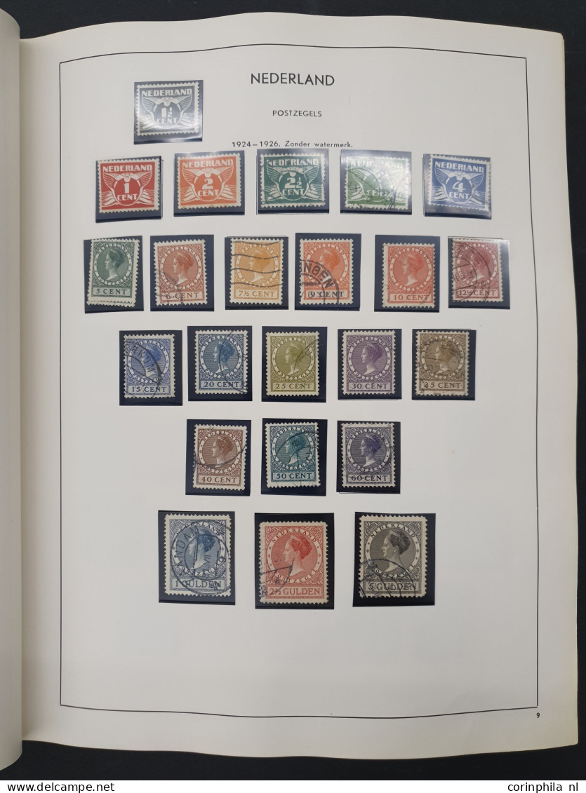 1900-2000ca. w.b. collecties Nederland en Suriname, veldeeltjes Juliana Regina t/m 10 gulden iets buitenland etc. in 5 a