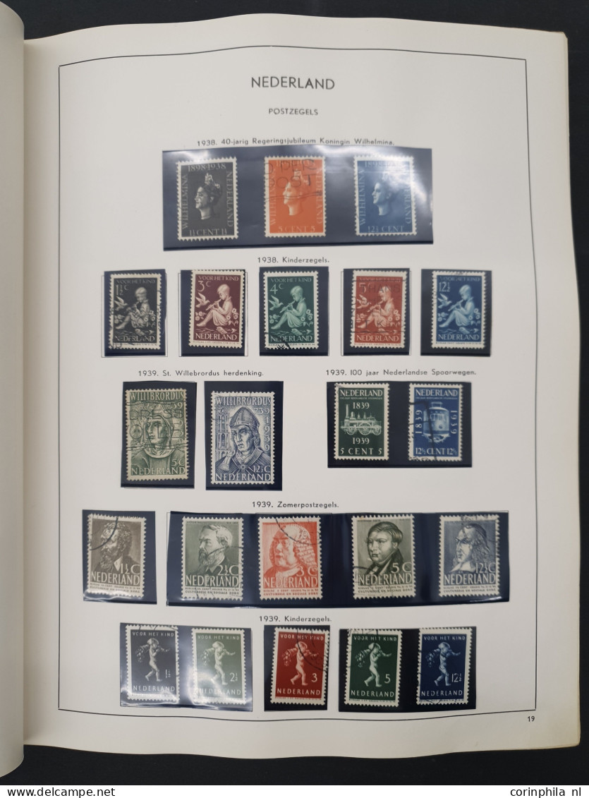 1900-2000ca. w.b. collecties Nederland en Suriname, veldeeltjes Juliana Regina t/m 10 gulden iets buitenland etc. in 5 a