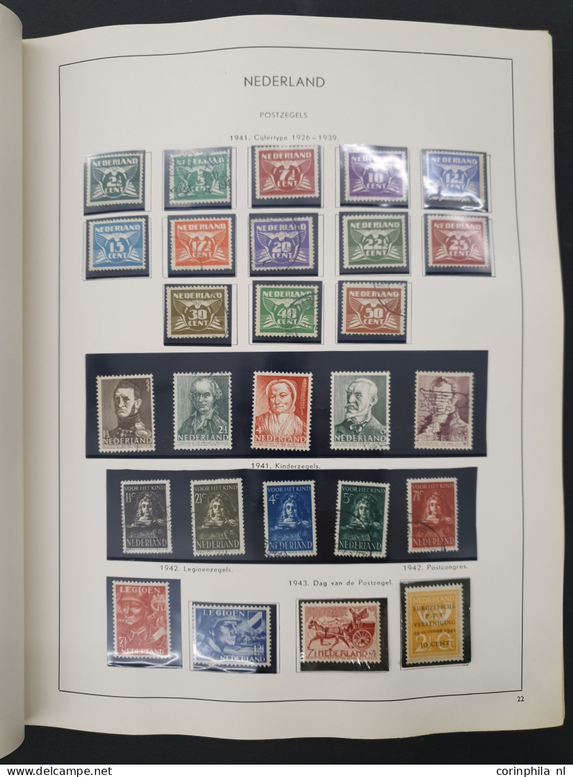 1900-2000ca. w.b. collecties Nederland en Suriname, veldeeltjes Juliana Regina t/m 10 gulden iets buitenland etc. in 5 a