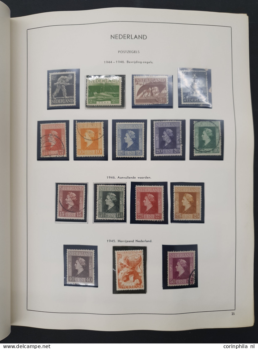 1900-2000ca. w.b. collecties Nederland en Suriname, veldeeltjes Juliana Regina t/m 10 gulden iets buitenland etc. in 5 a