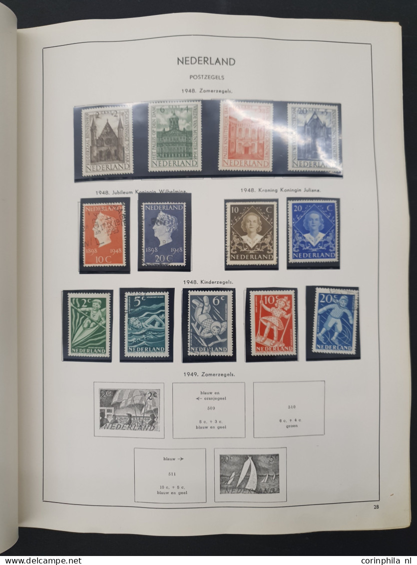 1900-2000ca. w.b. collecties Nederland en Suriname, veldeeltjes Juliana Regina t/m 10 gulden iets buitenland etc. in 5 a