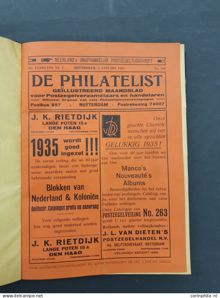 Nederlands Maandblad Voor Philatelie Vanaf 1921 Niet-ingebonden En De Philatelist Vanaf 1928 In Delen Ingebonden In Verh - Other & Unclassified