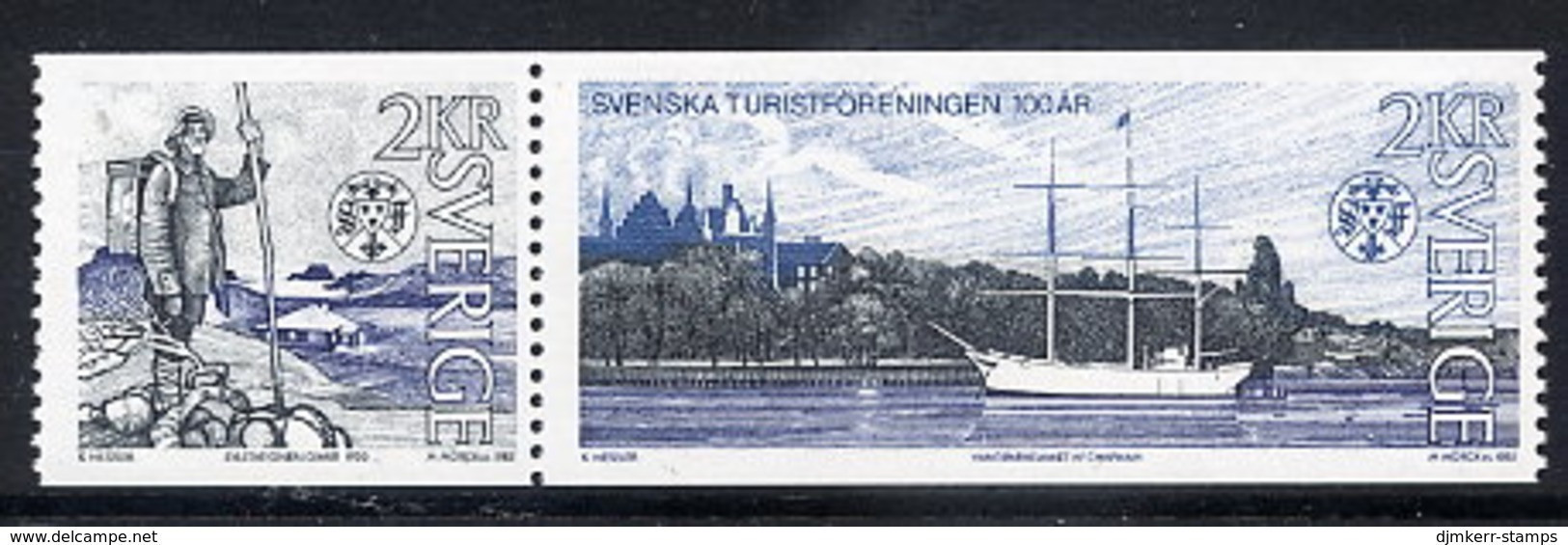 SWEDEN 1985 Centenary Of Tourist Association MNH / **.  Michel 1340-41 - Unused Stamps