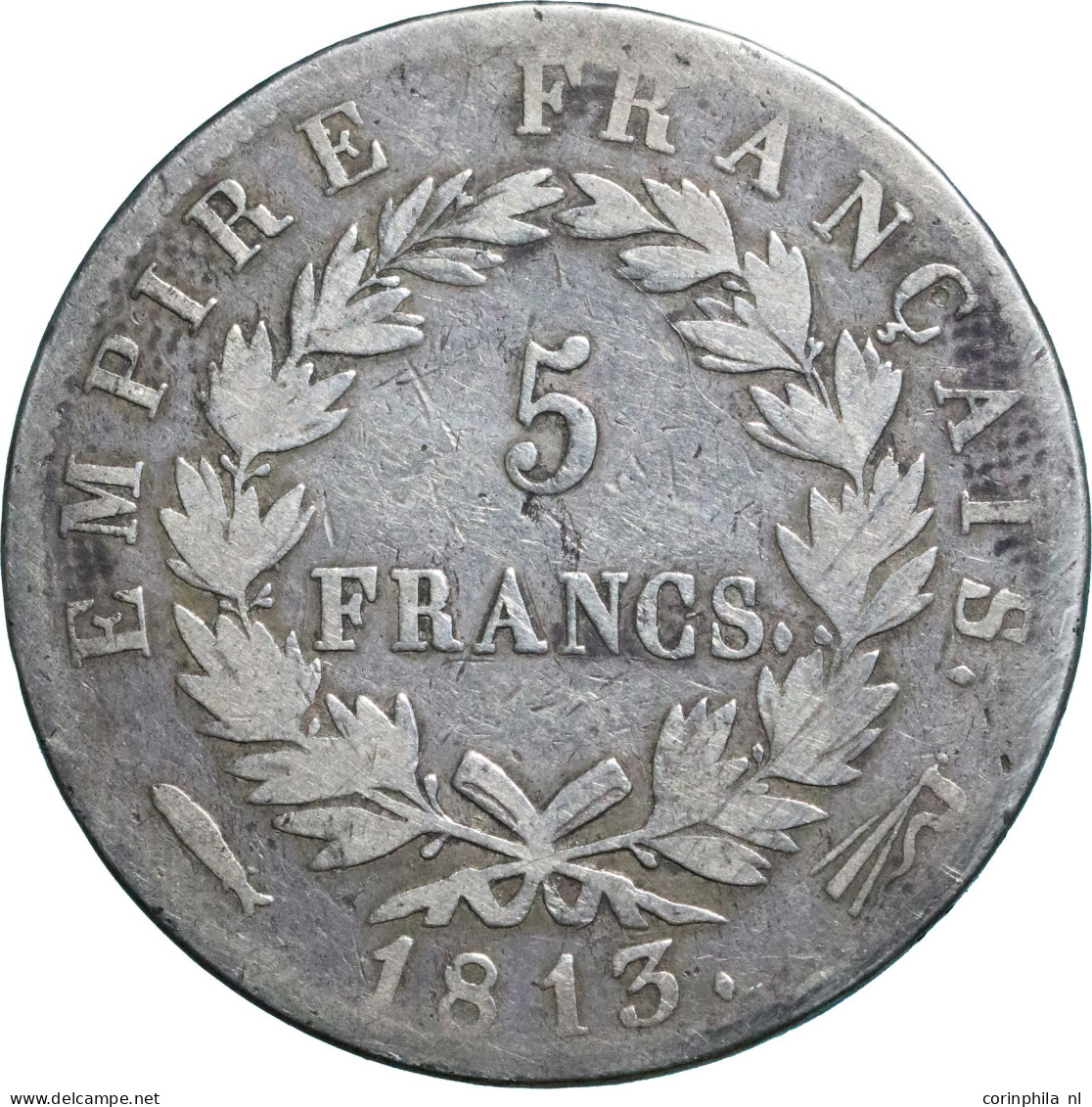 Lodewijk Napoleon (1810-1814), 5 Francs 1813 (Schulman 166) – Fr - Otros & Sin Clasificación