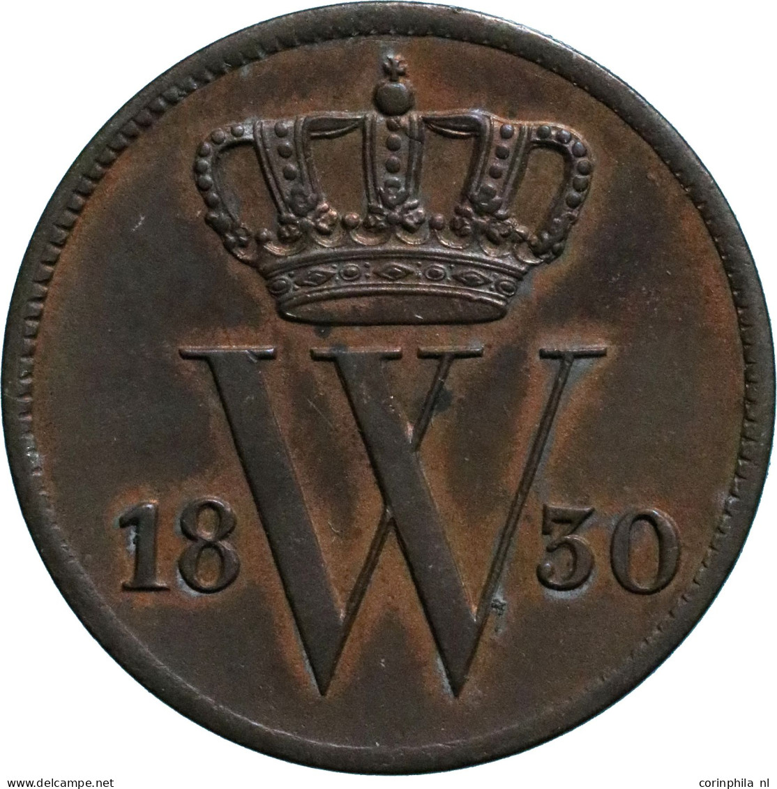 Willem I (1815-1840), 1 Cent 1830 (Schulman 333) – Pr- - Autres & Non Classés