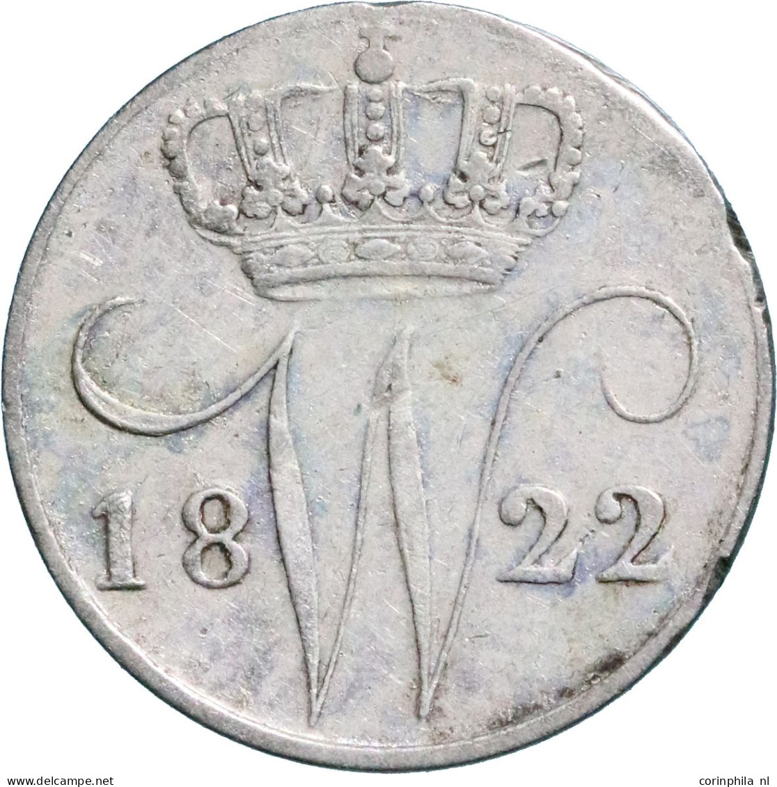 Willem I (1815-1840), 5 Cent 1822 U (Schulman 316) – Fr - Otros & Sin Clasificación