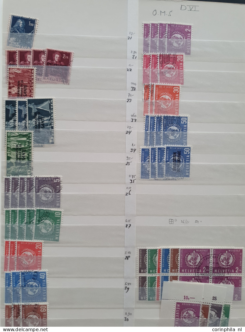 1922-2000 officials used stock including duplicates with better items and some postage dues ** from 1910 onwards in 2 st