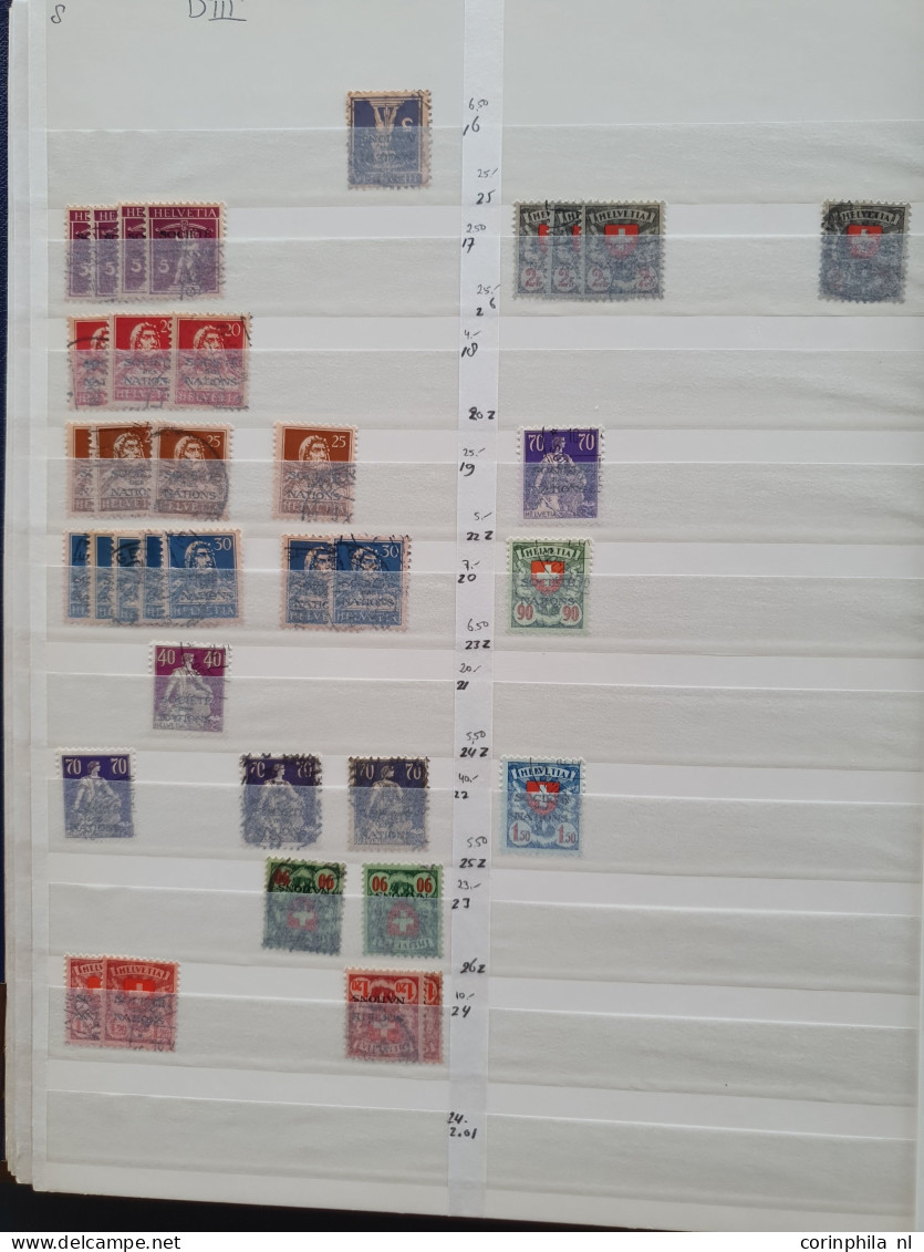 1922-2000 officials used stock including duplicates with better items and some postage dues ** from 1910 onwards in 2 st