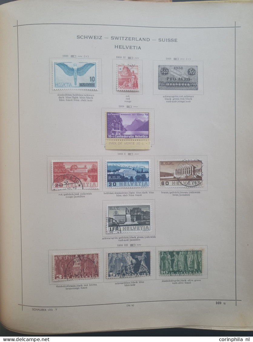 1850/1940 collection used and * with better items e.g. Rayon, Rappen, Airmail etc. (partly in mixed quality) in album, f