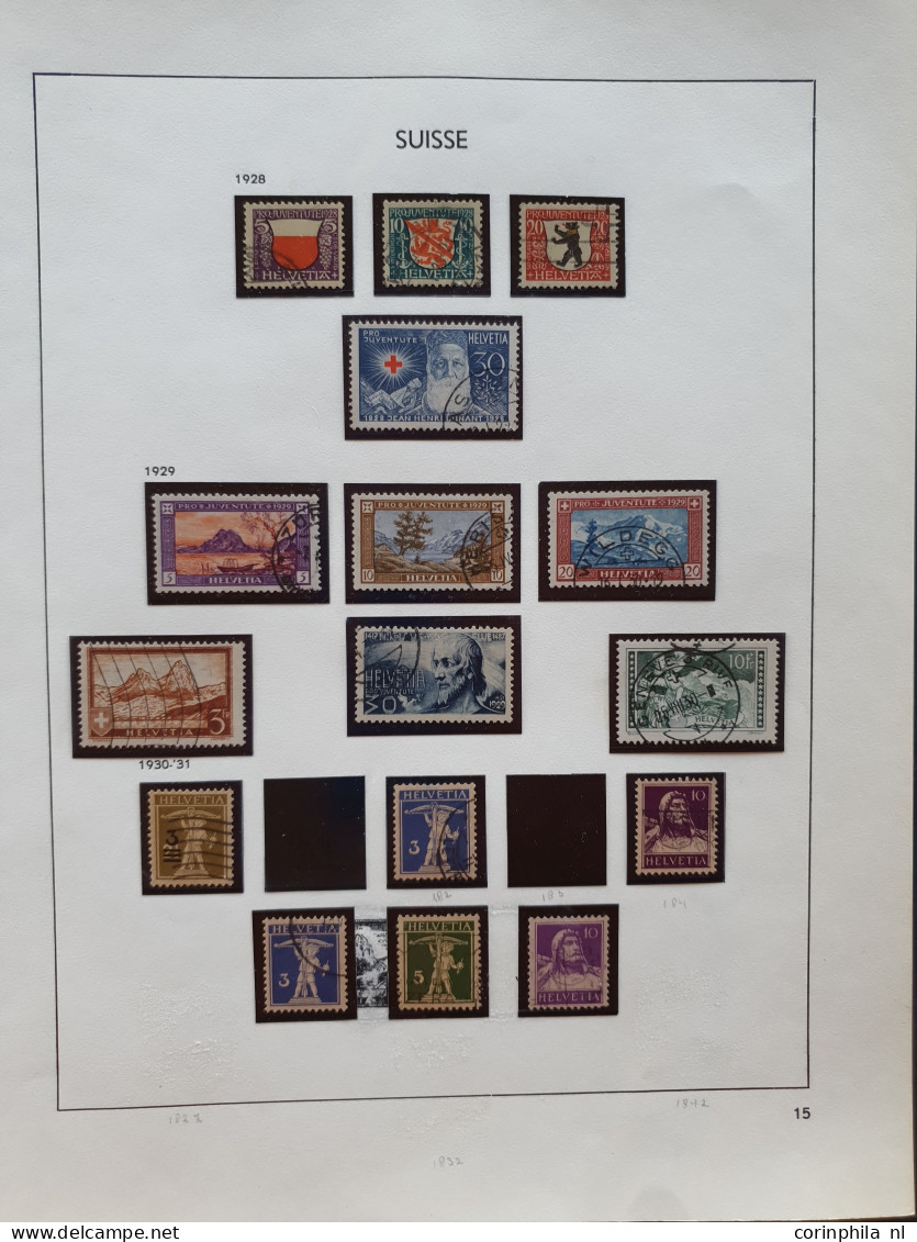 1850/1971 collection mostly used with better items (classics), airmail in Davo album