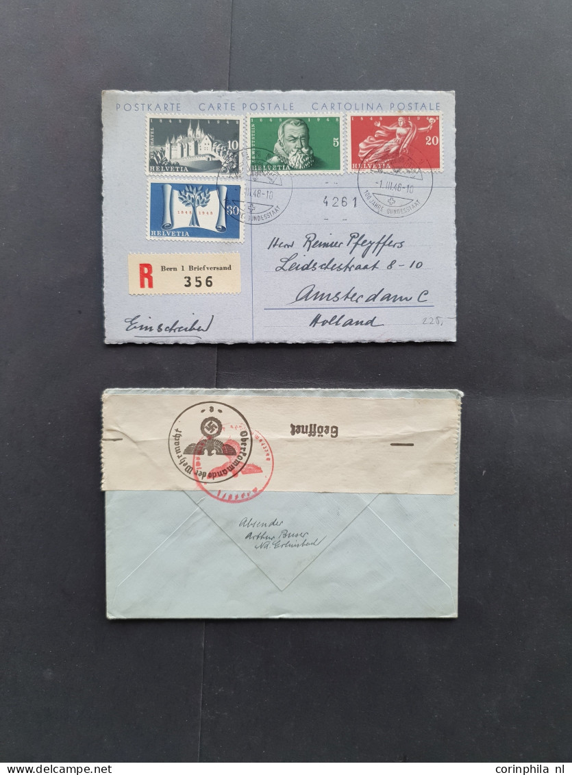 Cover 1940-1960 ca., ca. 65 covers incliding better fdc's in envelope