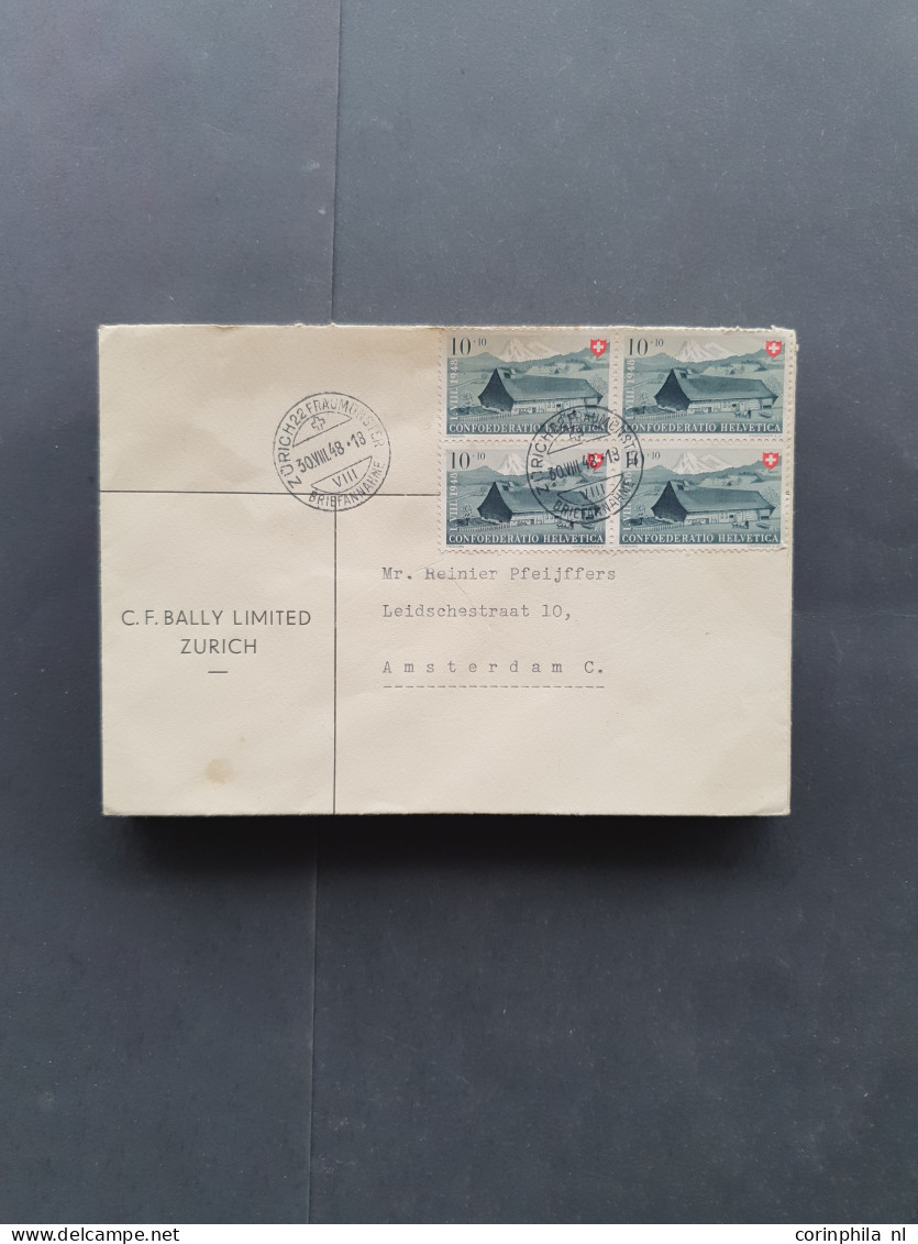 Cover 1940-1960 ca., ca. 65 covers incliding better fdc's in envelope