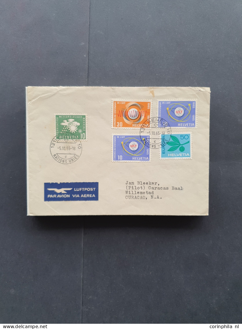 Cover 1940-1960 ca., ca. 65 covers incliding better fdc's in envelope