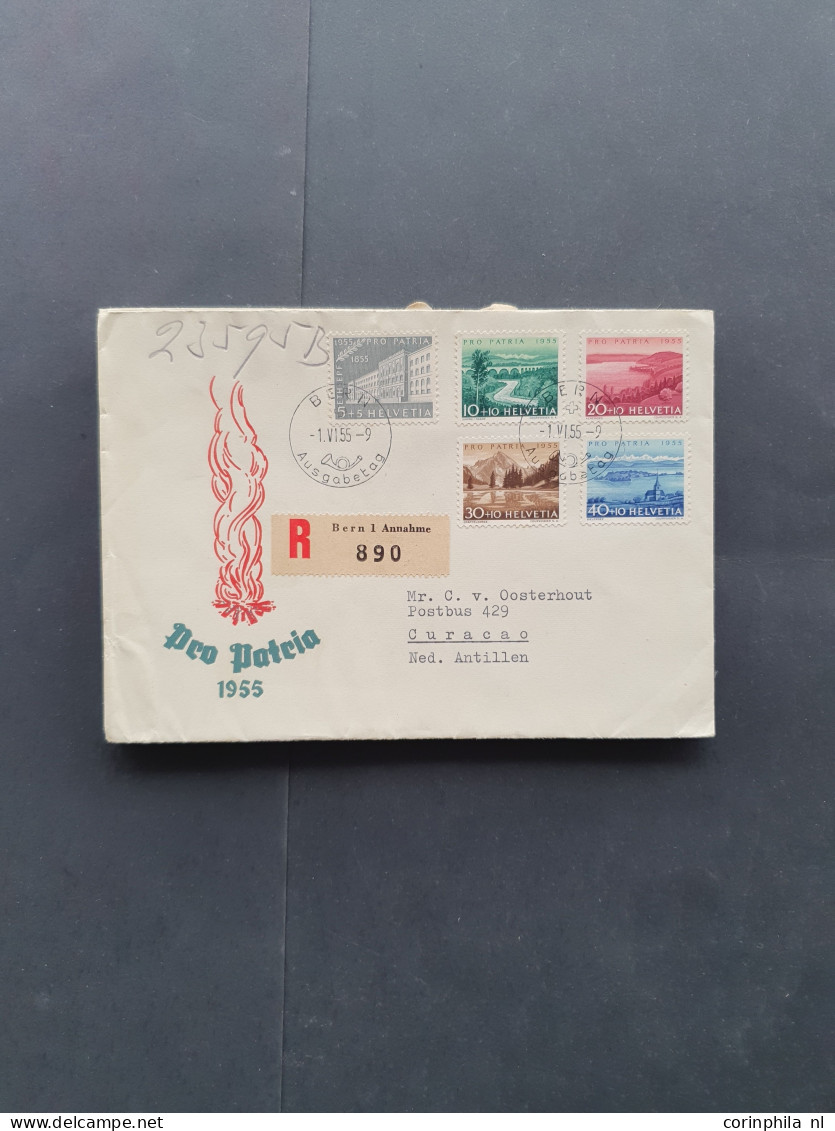 Cover 1940-1960 ca., ca. 65 covers incliding better fdc's in envelope