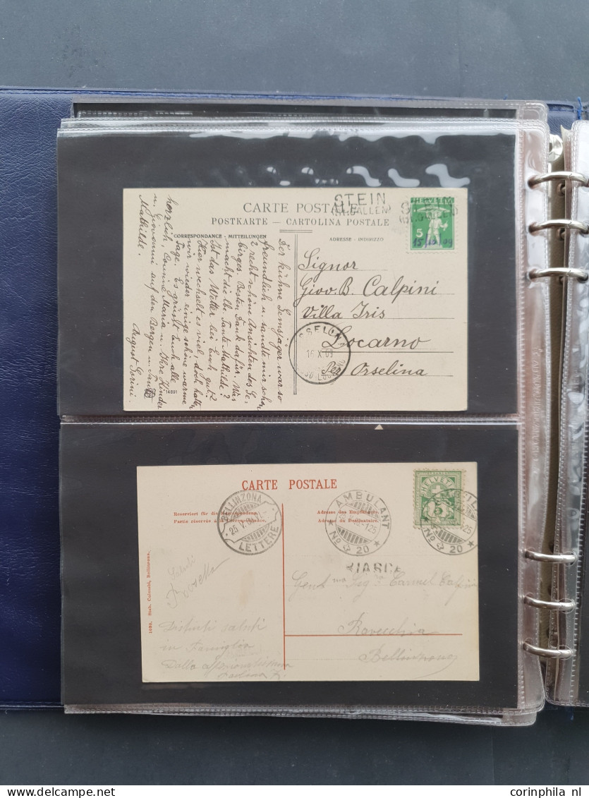 Cover 1870c. onwards collection postal history (approx. 50 covers) Switzerland and Italy including Postage dues, registe