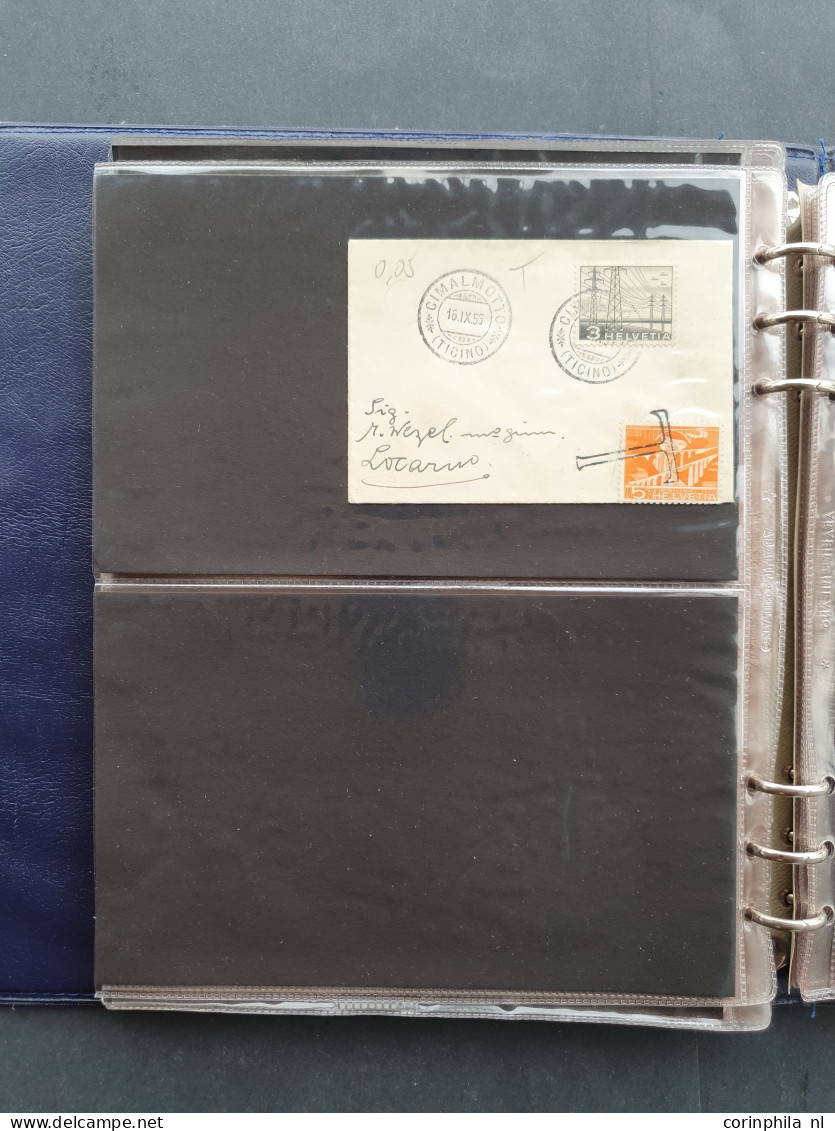 Cover 1870c. onwards collection postal history (approx. 50 covers) Switzerland and Italy including Postage dues, registe