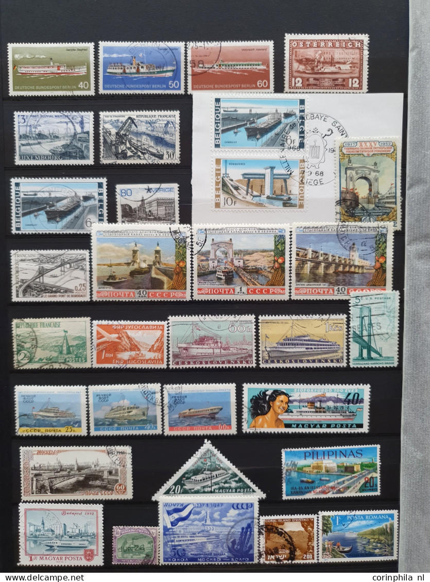 1900-1990 Ca., Mainly Used Including Covers In A.o. 6 Stockbooks And Ringbinder - Collections (with Albums)