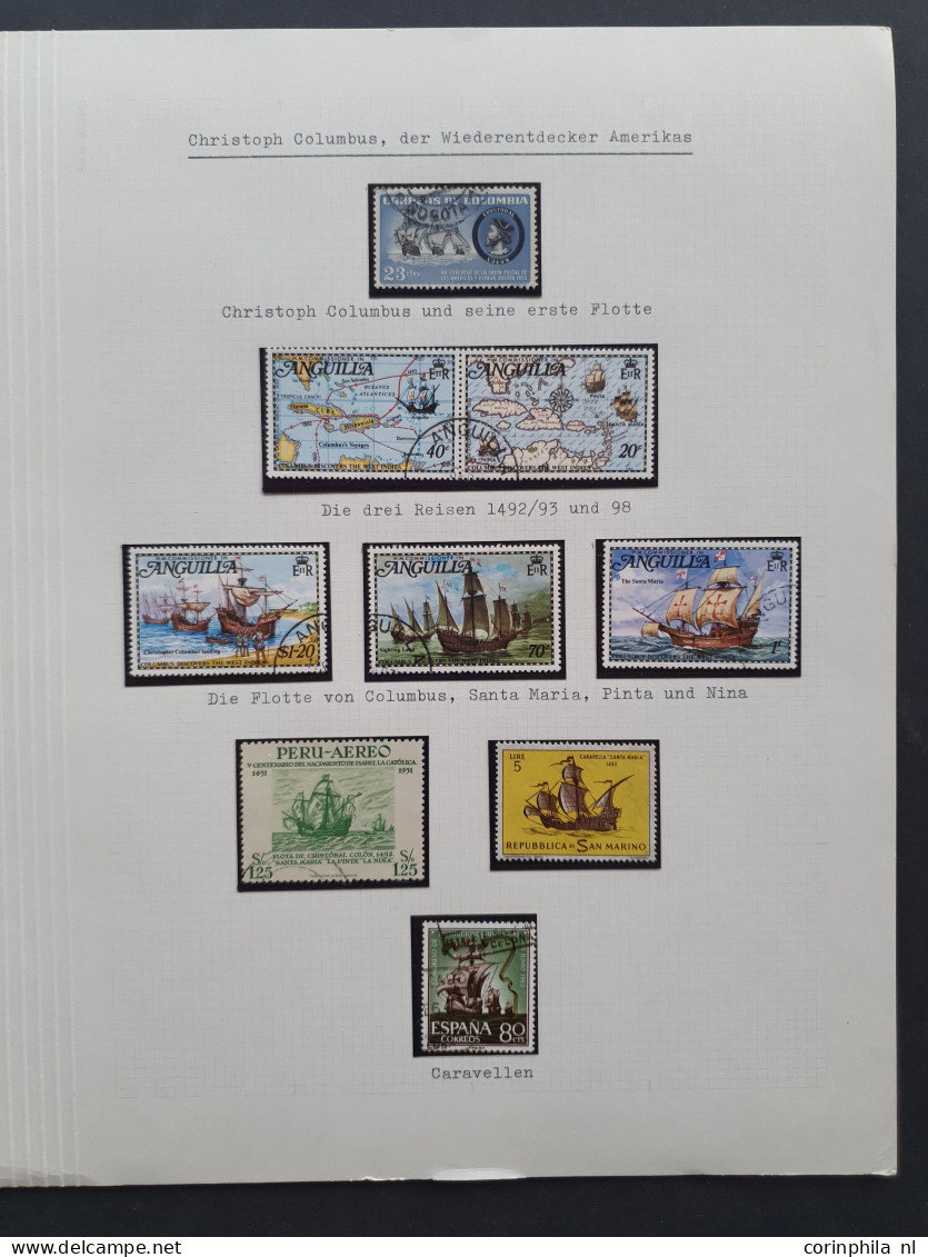 1900-1990 ca., mainly used including covers in a.o. 6 stockbooks and ringbinder