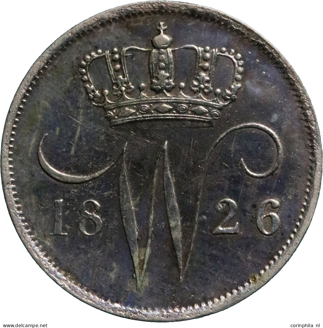 Willem I (1815-1840), 10 Cent 1826 U (Schulman 306) – UNC- - Autres & Non Classés