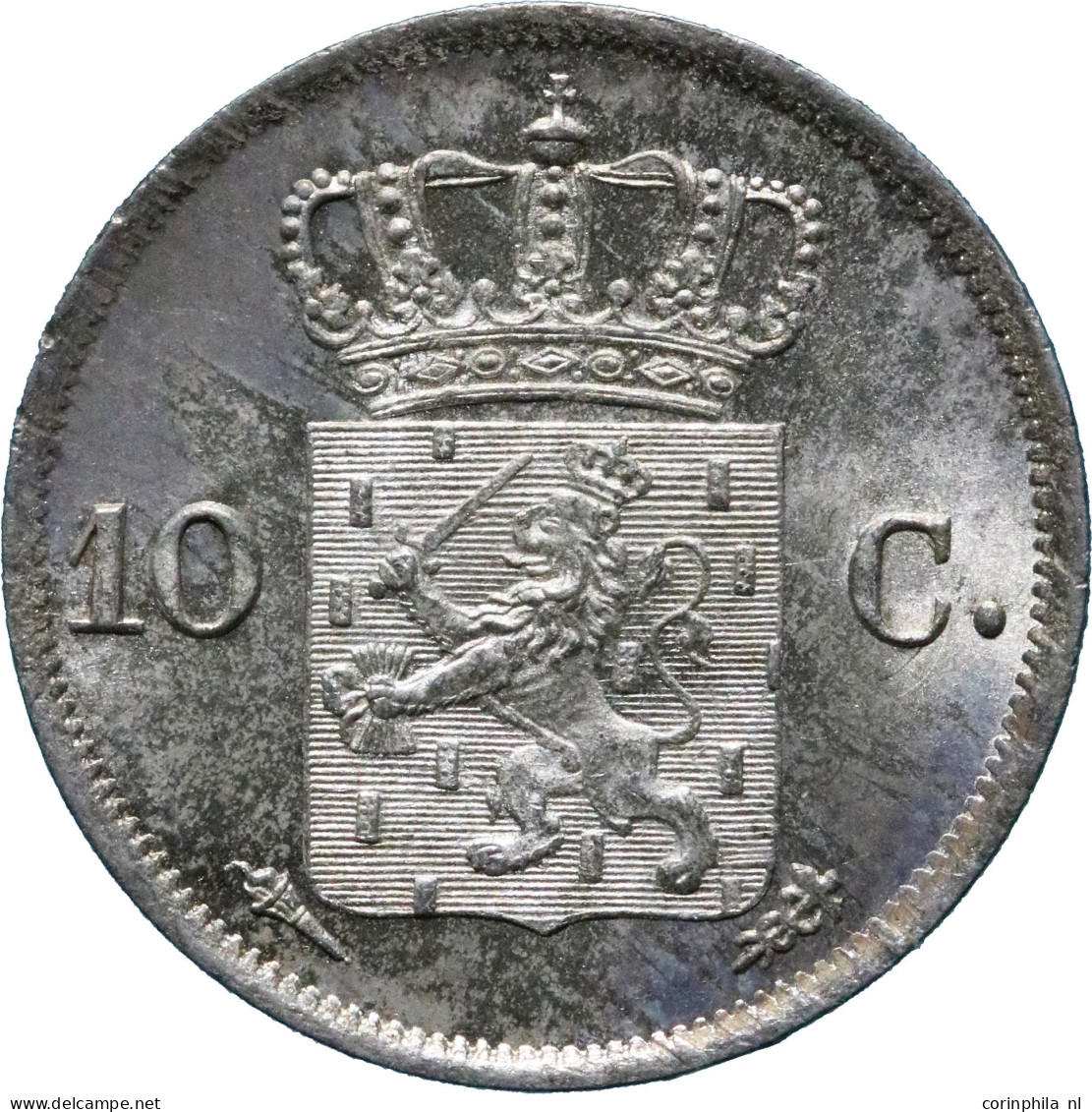 Willem I (1815-1840), 10 Cent 1828 U (Schulman 308) – UNC- - Other & Unclassified