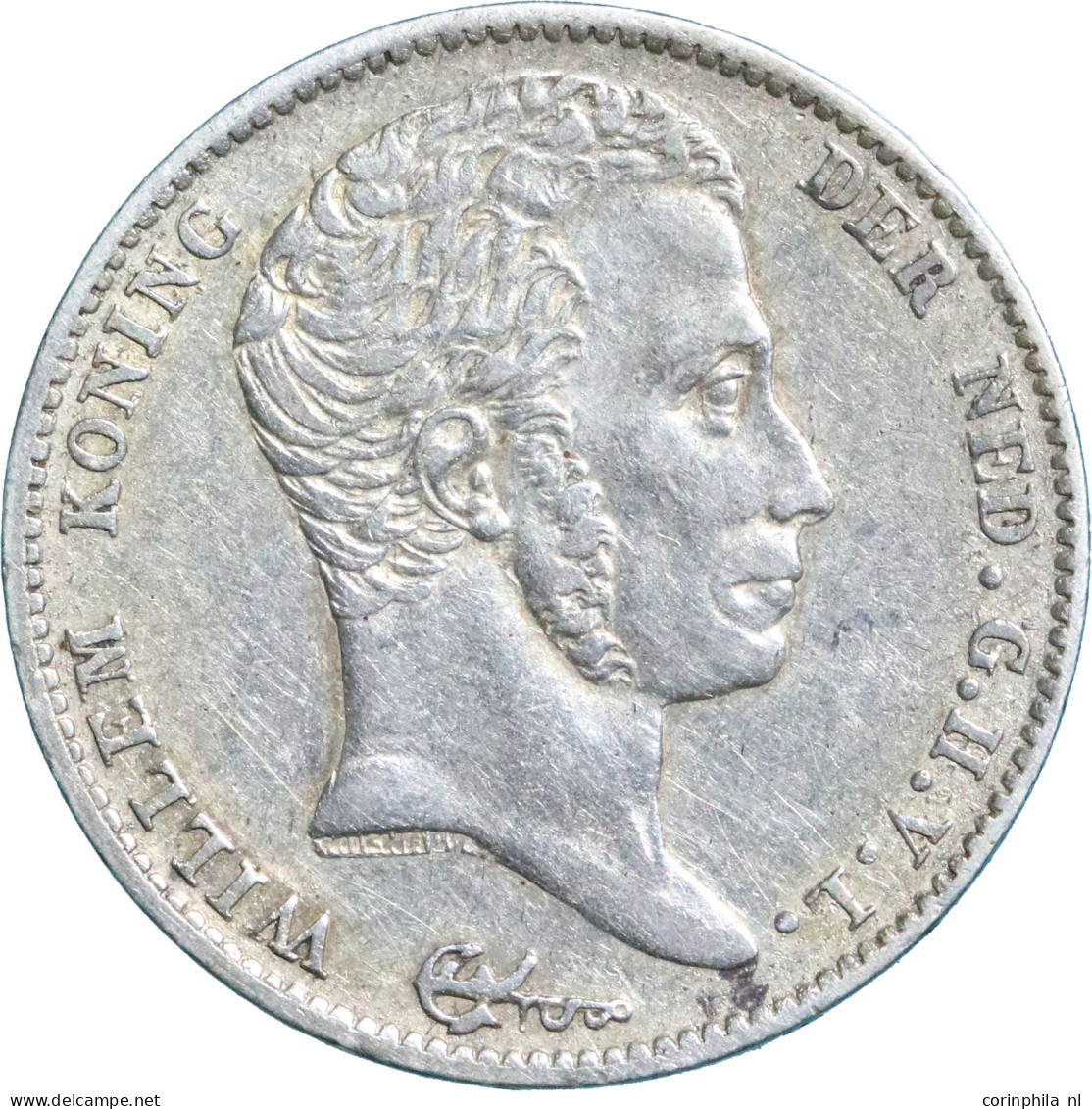 Willem I (1815-1840), 1/2 Gulden 1822 U (Schulman 281) – ZFr / Met Michaut - Other & Unclassified