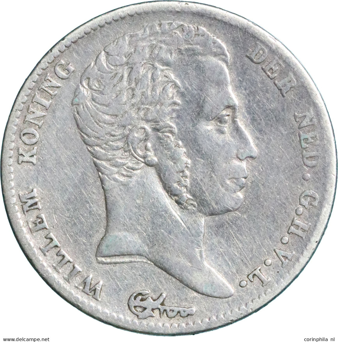 Willem I (1815-1840), 1/2 Gulden 1822 U (Schulman 281a) – ZFr- / Zonder Volledige Naam Van Michaut, Gepoetst - Other & Unclassified