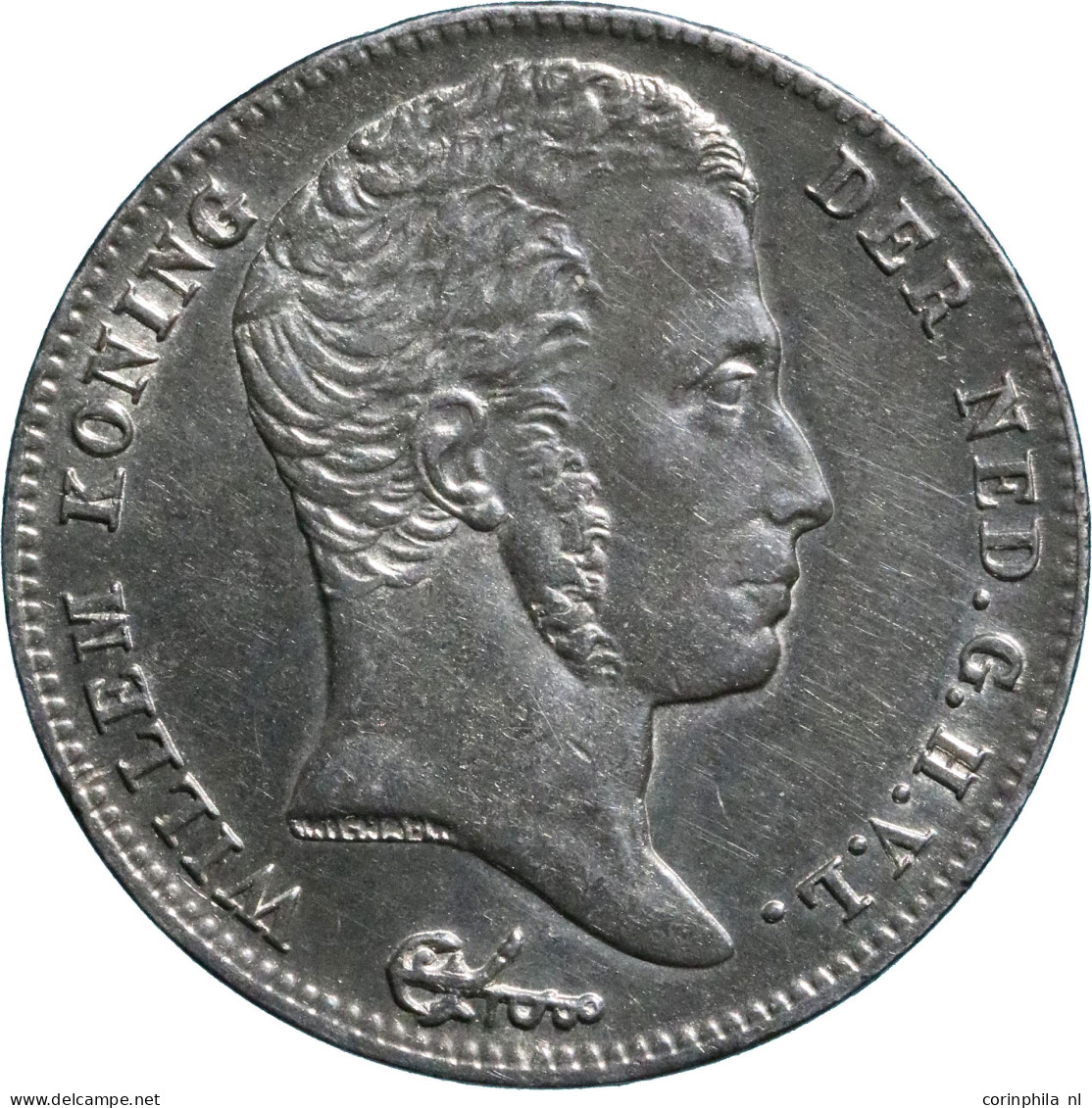 Willem I (1815-1840), 1/2 Gulden 1829 B (Schulman 282) – Pr- / Gepoetst - Other & Unclassified