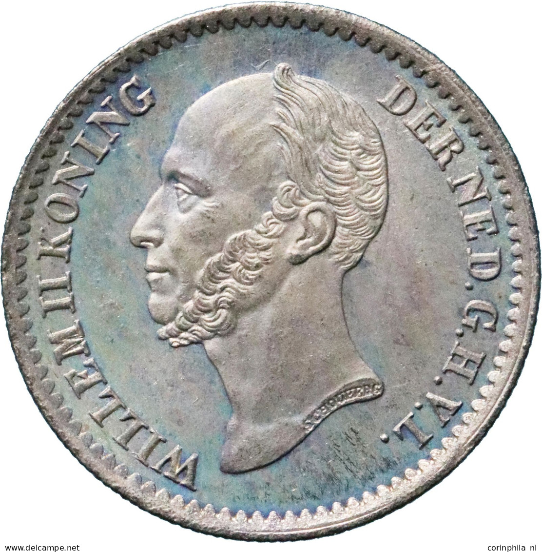 Willem II (1840-1849), 10 Cent 1848 (Schulman 534) – UNC - Other & Unclassified