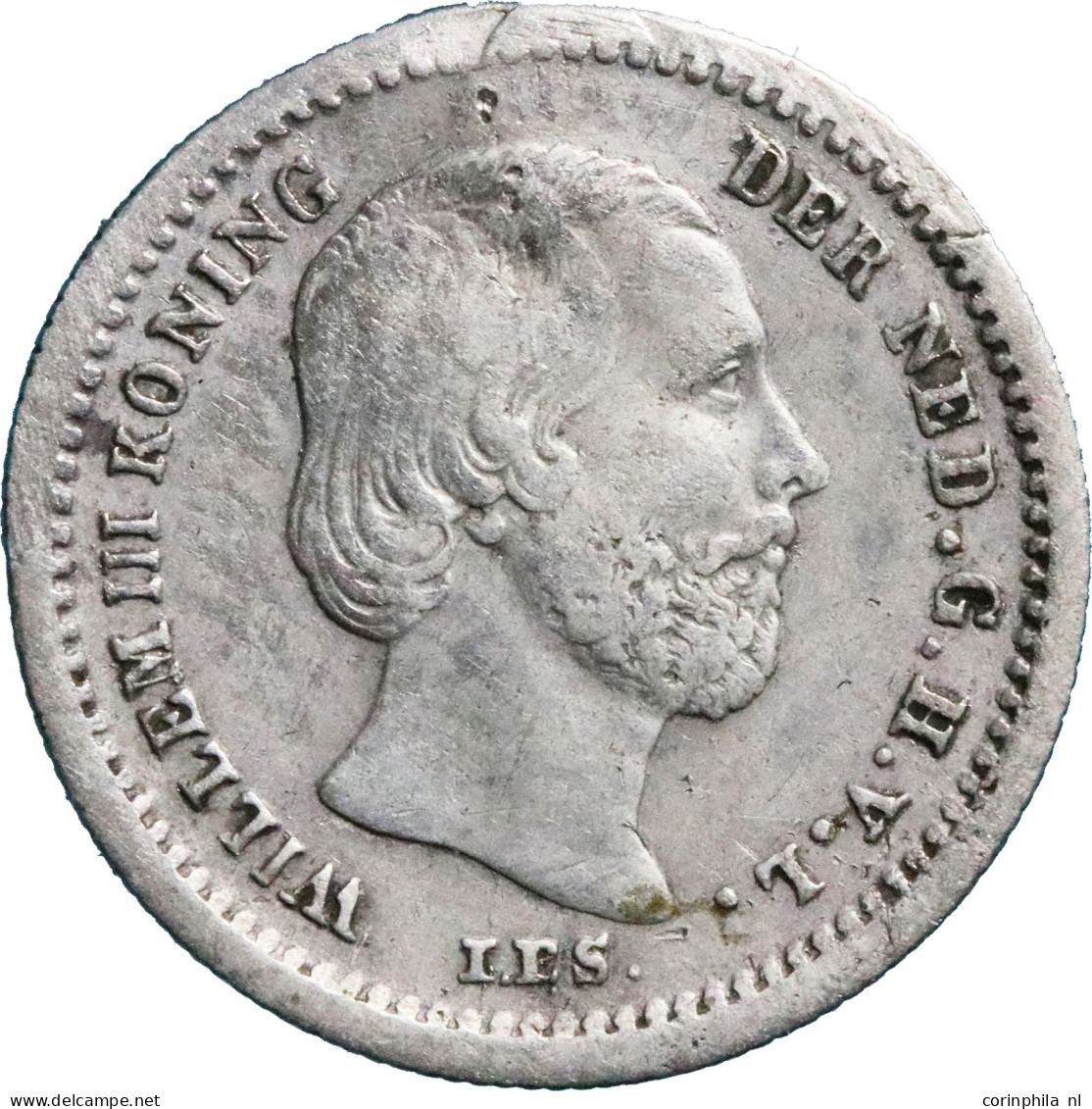 Willem III (1849-1890), 5 Cent 1853 (Schulman 667) – Fr / Zeer Zeldzaam, Oplage 11.170 Stuks - Other & Unclassified