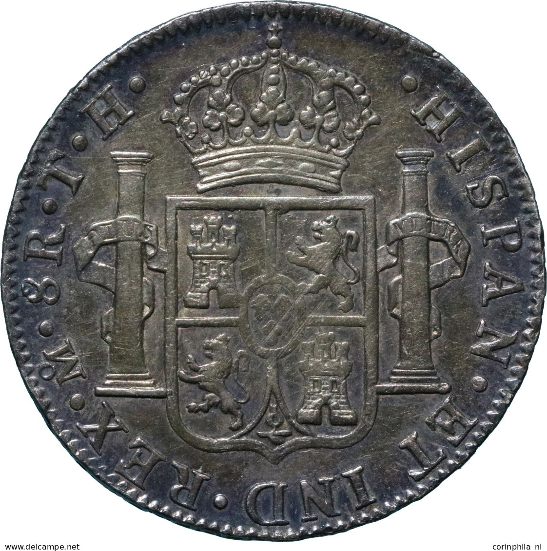 Mexico - Charles IV (1788-1808) - 8 Real 1807 TH (KM 109) – VF+ / Attractive Patina.  - México