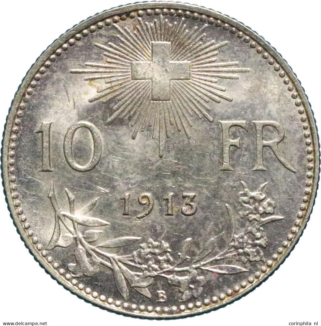 Switzerland, 10 Francs 1913 (Friedberg 504) – Gold 3.2258gr. 0.900 – UNC- - Sonstige & Ohne Zuordnung