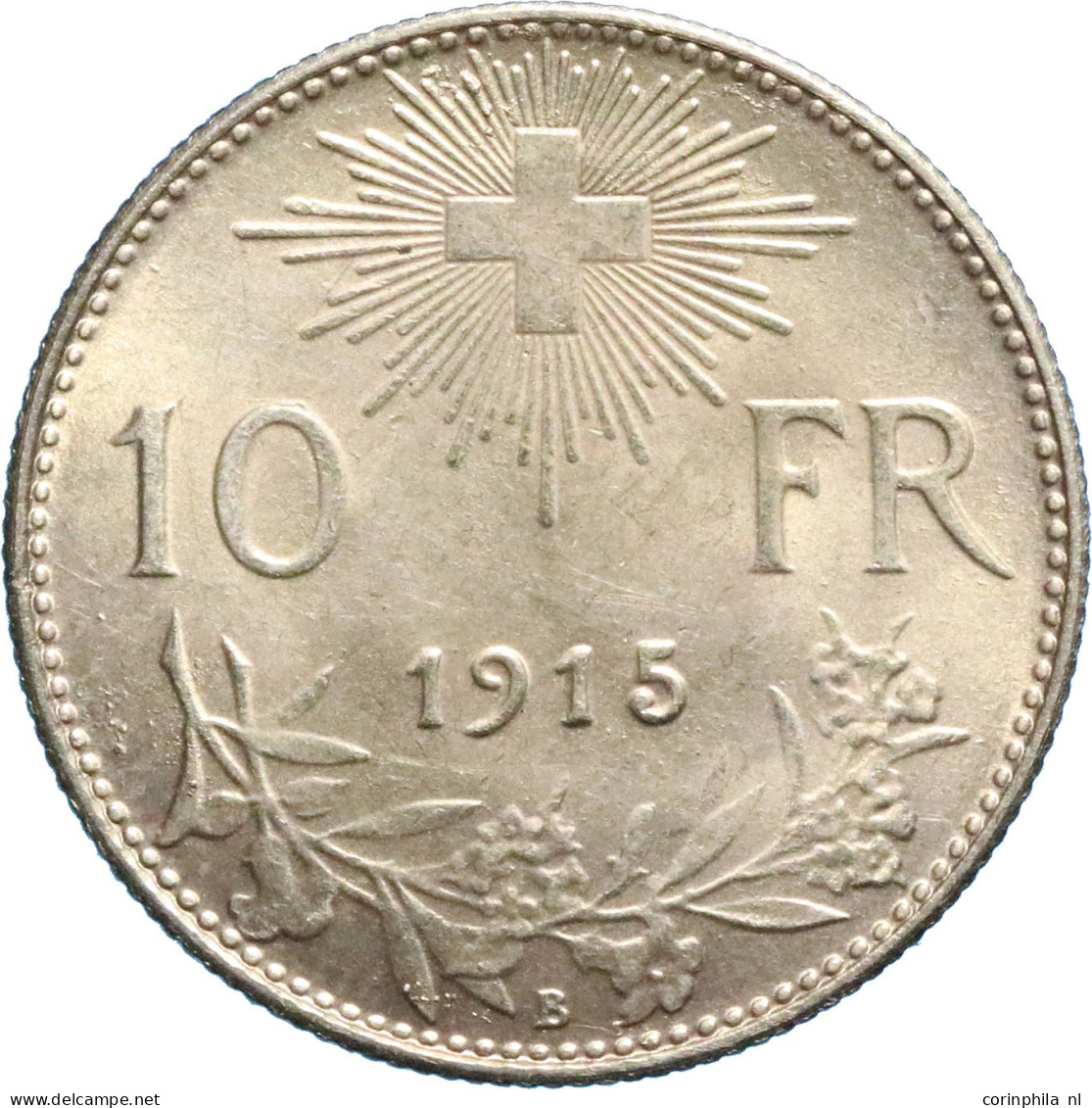 Switzerland, 10 Francs 1915 (Friedberg 504) – Gold 3.2258gr. 0.900 – UNC- - Autres & Non Classés