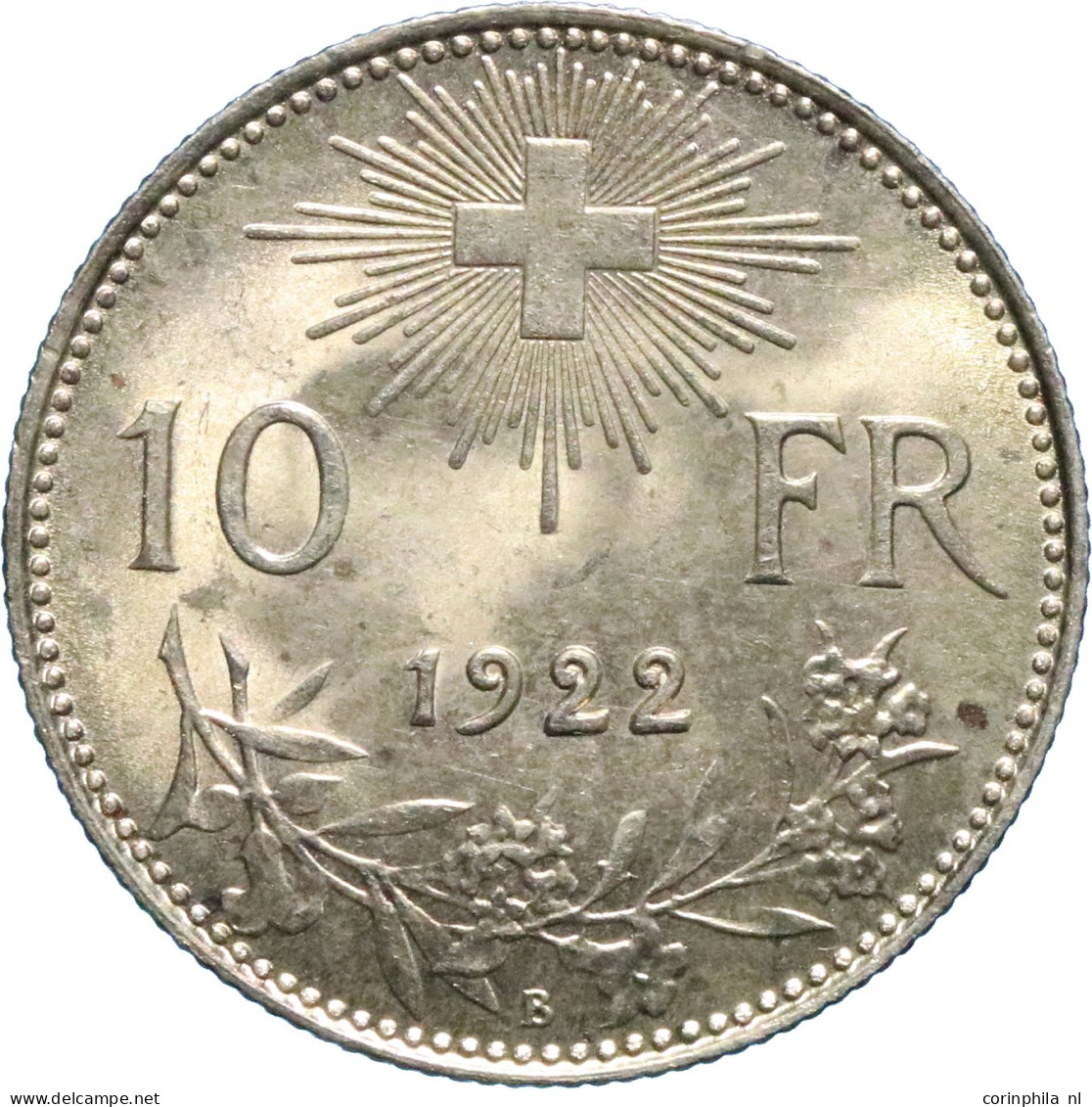 Switzerland, 10 Francs 1922 (Friedberg 504) – Gold 3.2258gr. 0.900 – UNC- - Sonstige & Ohne Zuordnung