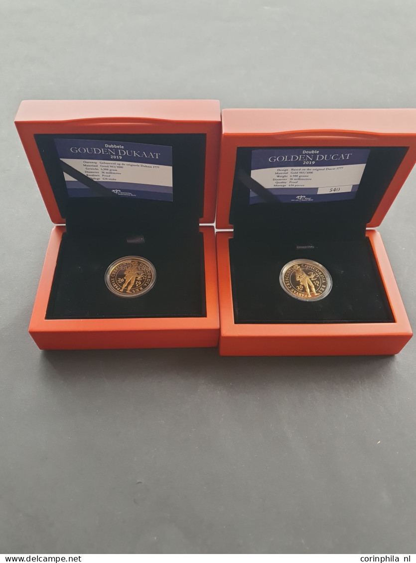 Dubbele Gouden Dukaten 1919-2021 (4 Stuks) - 2019 (2), 2020 (1) En 2021 (1) – Goud 6.988gr. 0.983 – Proof In Originele D - Altri & Non Classificati