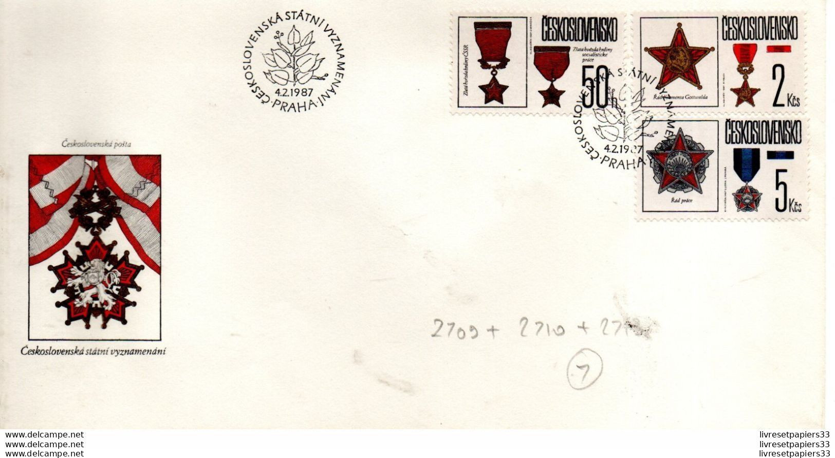 Ceskoslovensko 1987 - Briefe U. Dokumente
