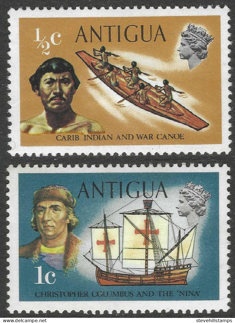 Antigua. 1970 Definitives. ½c, 1c MH. SG 323,270. M2106 - 1960-1981 Ministerial Government