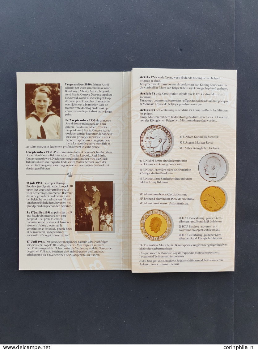 België Herdenkingsmedaille Boudewijn 1930-1993 – Goud 15.55gr. 0.999 – Proof In Mapje In Envelop - Otros & Sin Clasificación