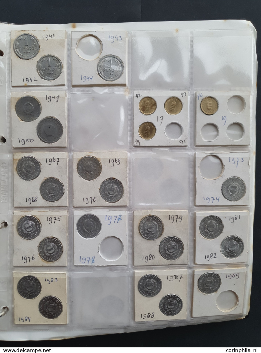 collection Czechoslovakia, Hungary, Yugoslavia and Bulgary 1900-2000 with some silver in album