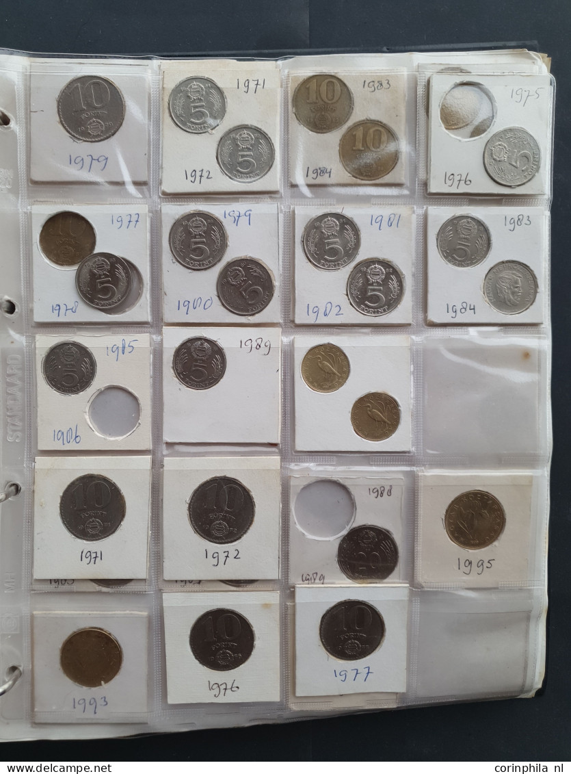 collection Czechoslovakia, Hungary, Yugoslavia and Bulgary 1900-2000 with some silver in album