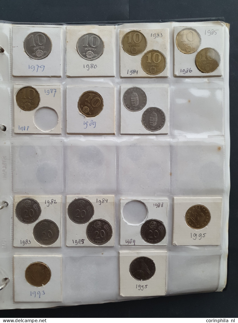 collection Czechoslovakia, Hungary, Yugoslavia and Bulgary 1900-2000 with some silver in album