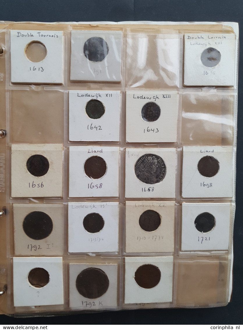 France Collection Ca. 1600-2001 Among Which 2 Francs 1944 Brass And Silver 5, 10 And 50 Francs In Two Albums - Other & Unclassified